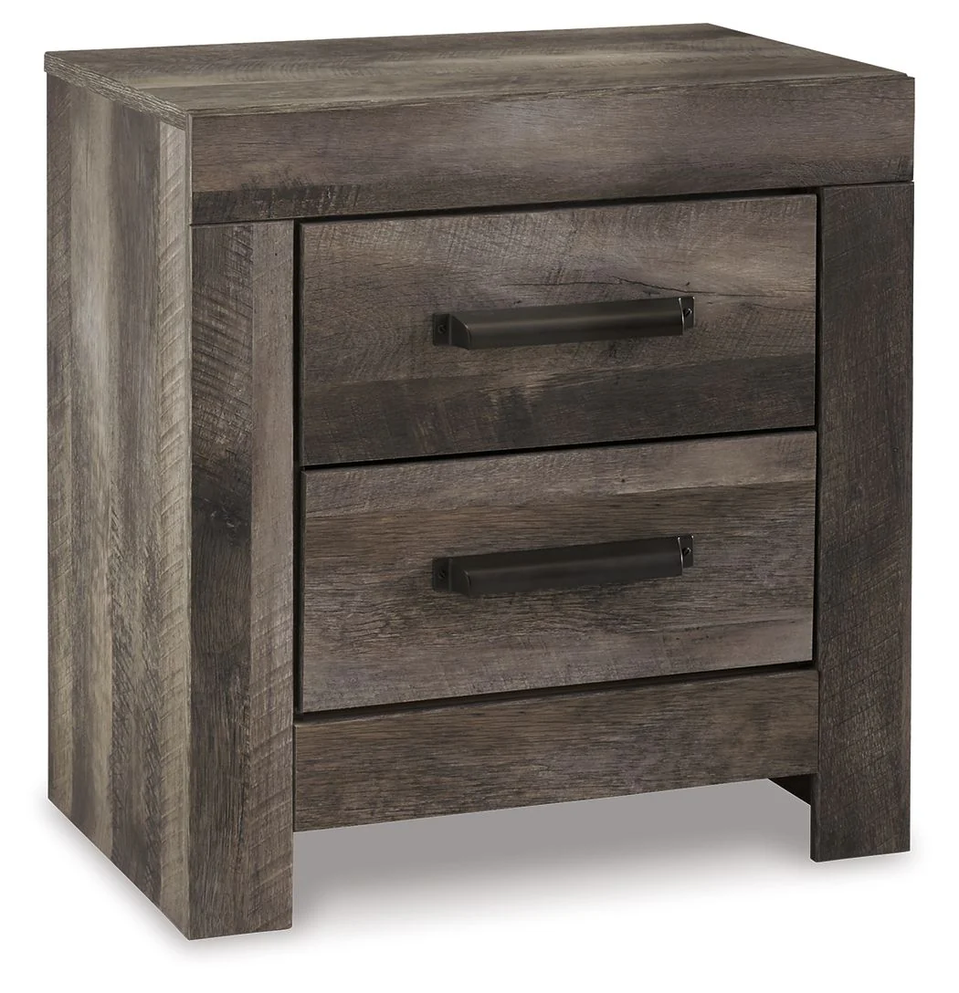Wynnlow – Two Drawer Night Stand – Gray