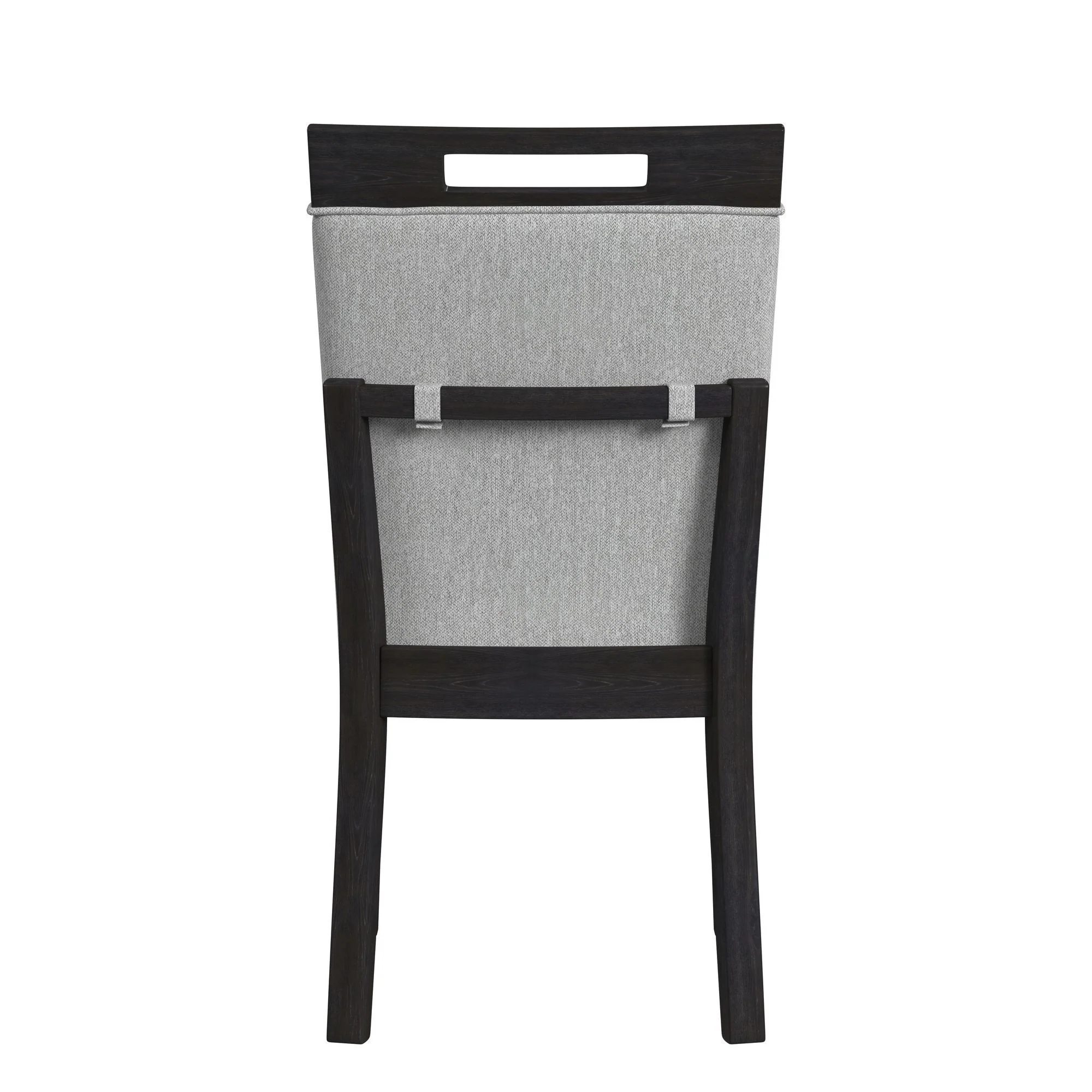 Transcend - Dining Side Chair With Fabric (Set of 2) - Charcoal And Light Gray - Image 2