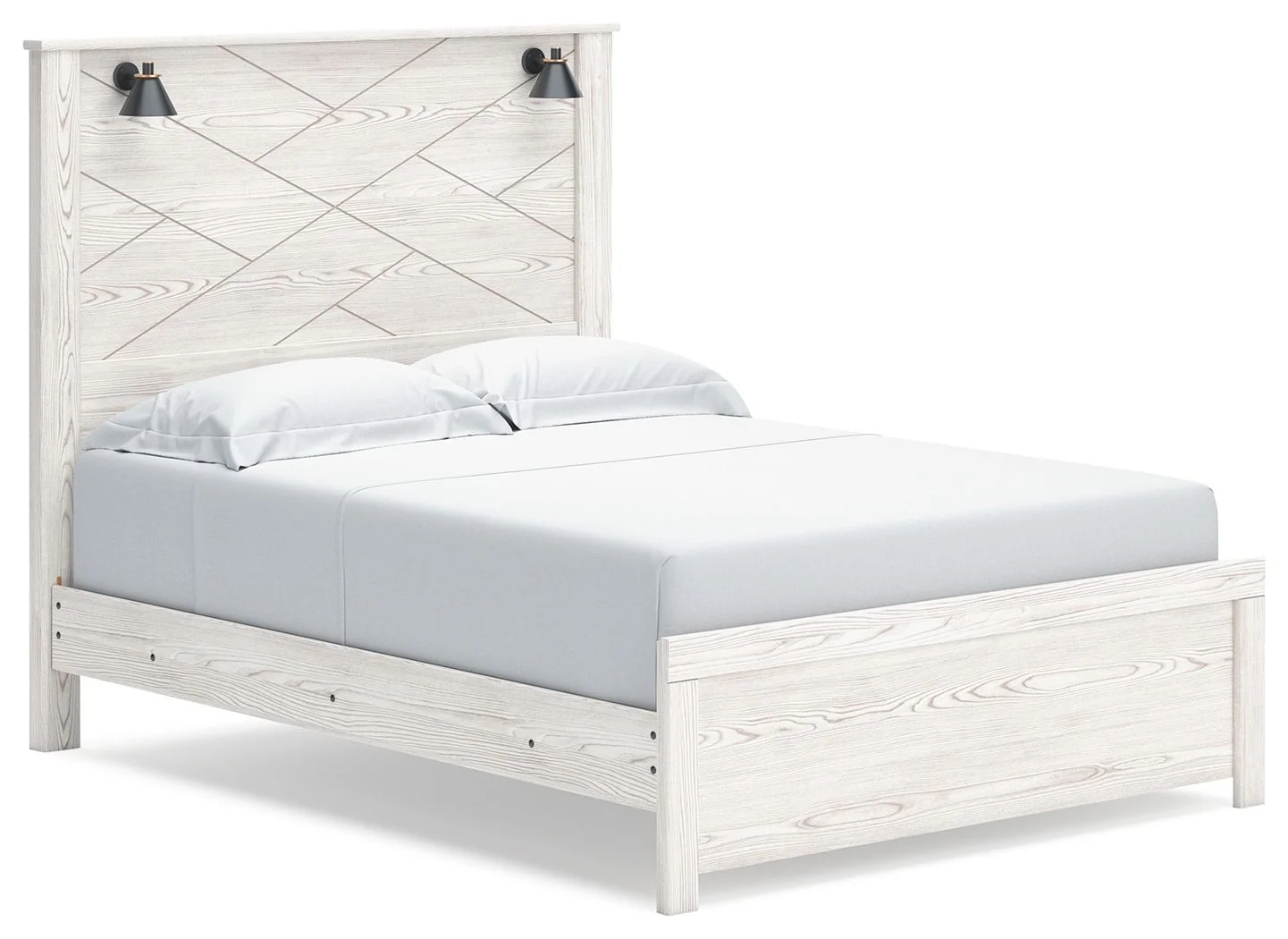 Gerridan – Panel Bed With Sconces