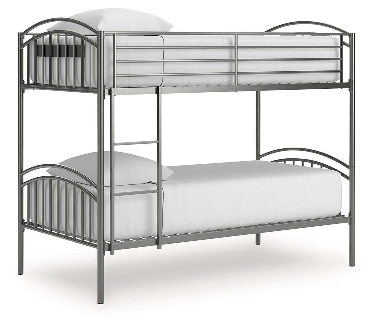 Lanceburg - Twin/Twin Bunk Bed With Ladder - Gray - Image 2