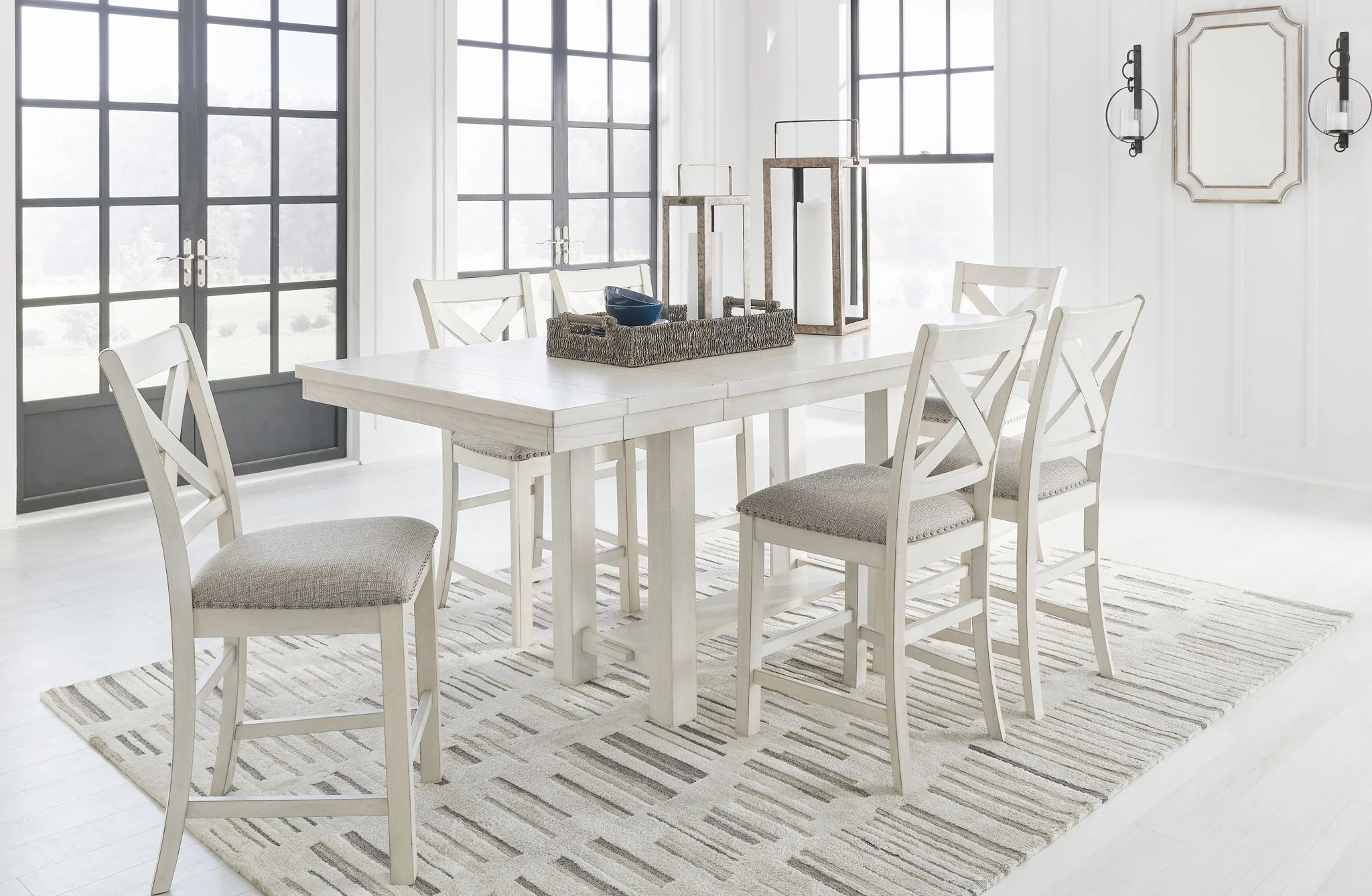 Robbinsdale - Rectangular Counter Height Dining Extension Table Set - Image 1