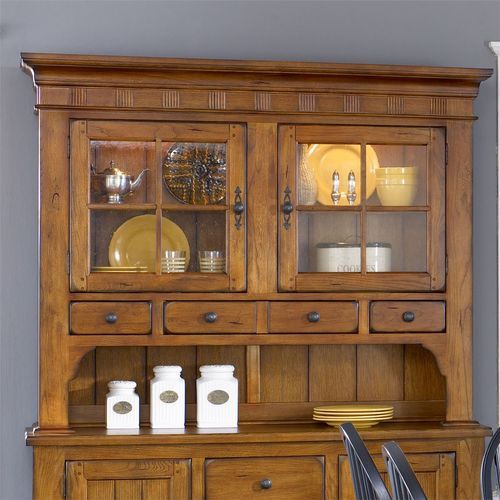 Treasures - Hutch - Rustic Oak - Image 1