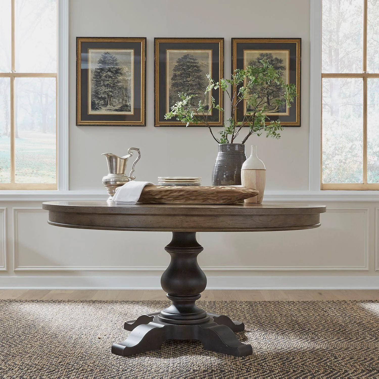 Americana Farmhouse - Pedestal Table - Image 2
