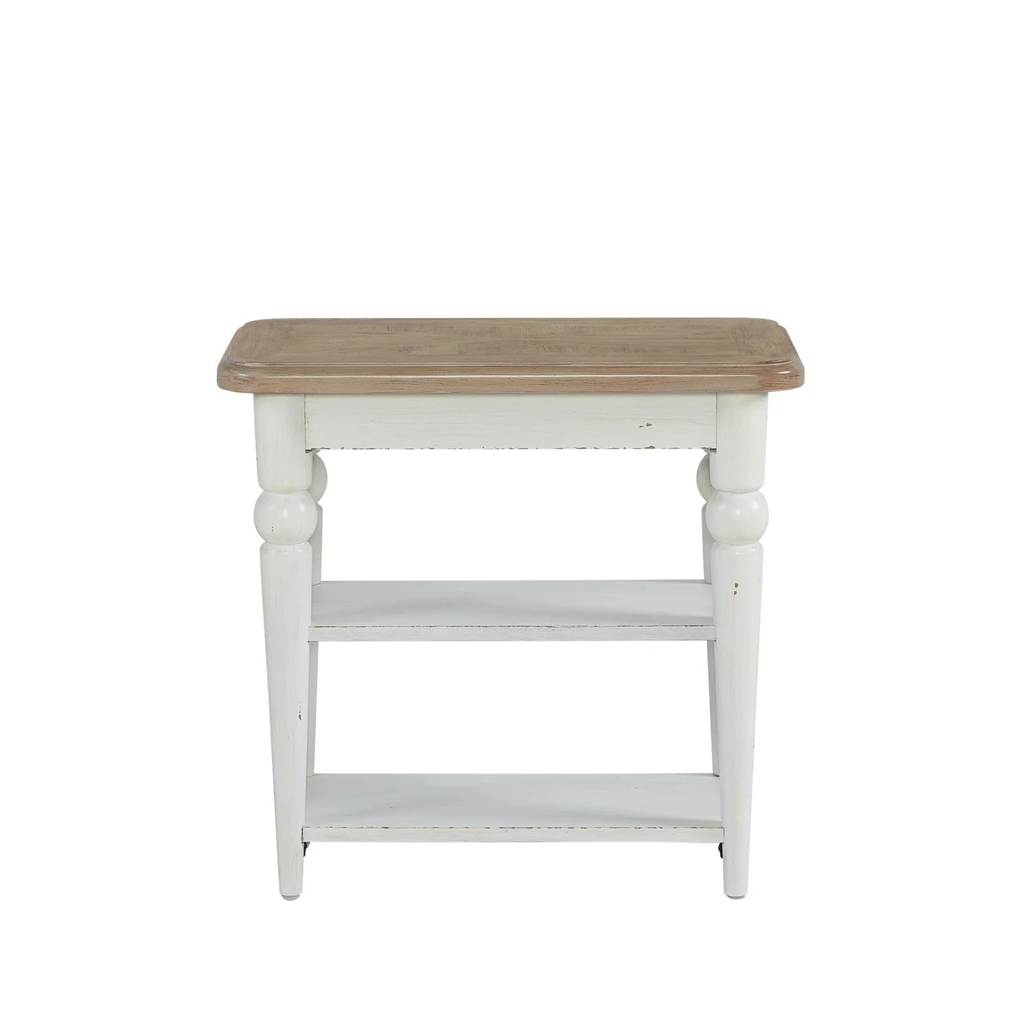 Turnberry Park - Chairside Table - Washed White - Image 2