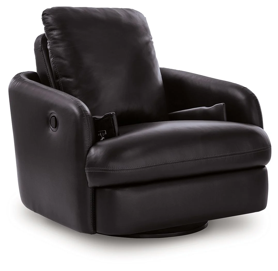 Modmax II - Swivel Glider Recliner - Black - Image 2
