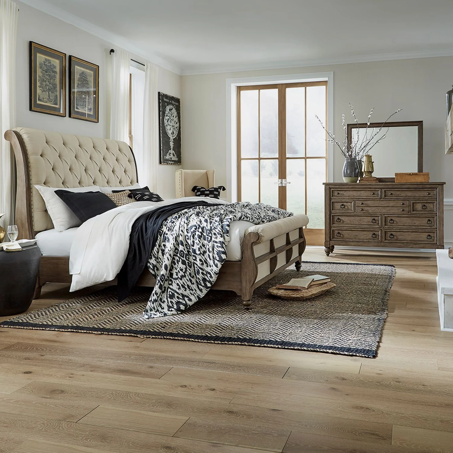 Americana Farmhouse - Sleigh Bedroom Set - Image 1