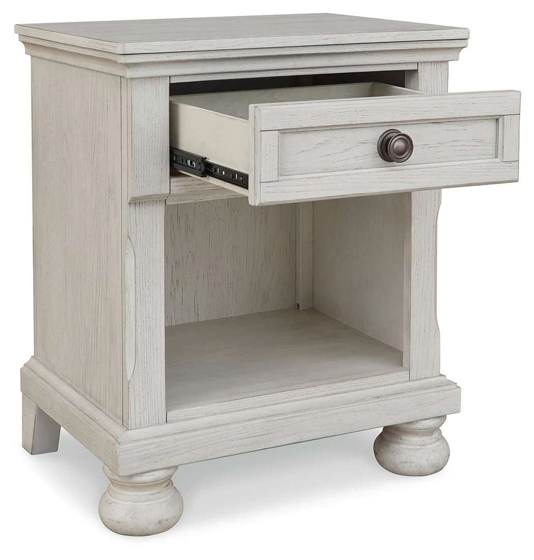 Robbinsdale - One Drawer Night Stand - Antique White - Image 2