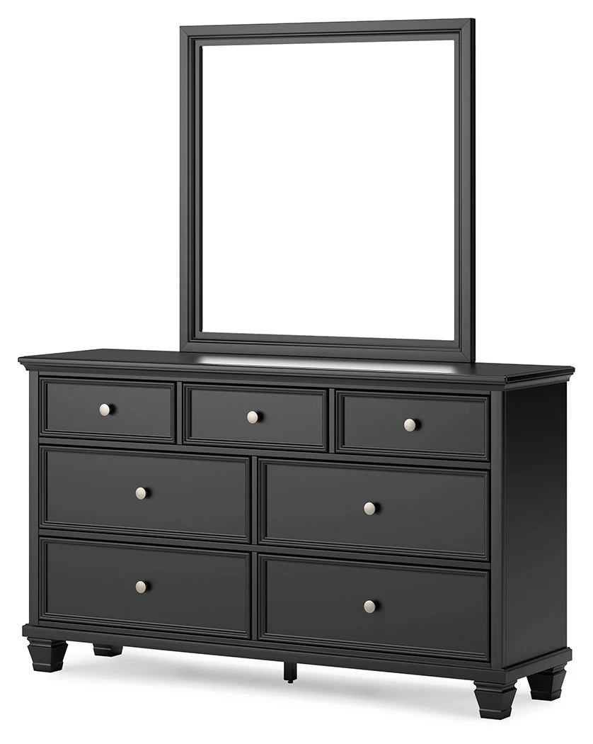 Lanolee - Dresser And Mirror - Black - Image 2