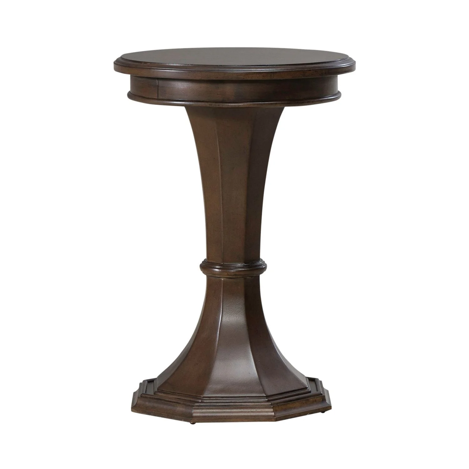 Arden Road - Round Chairside Table - Satin Cherry - Image 2