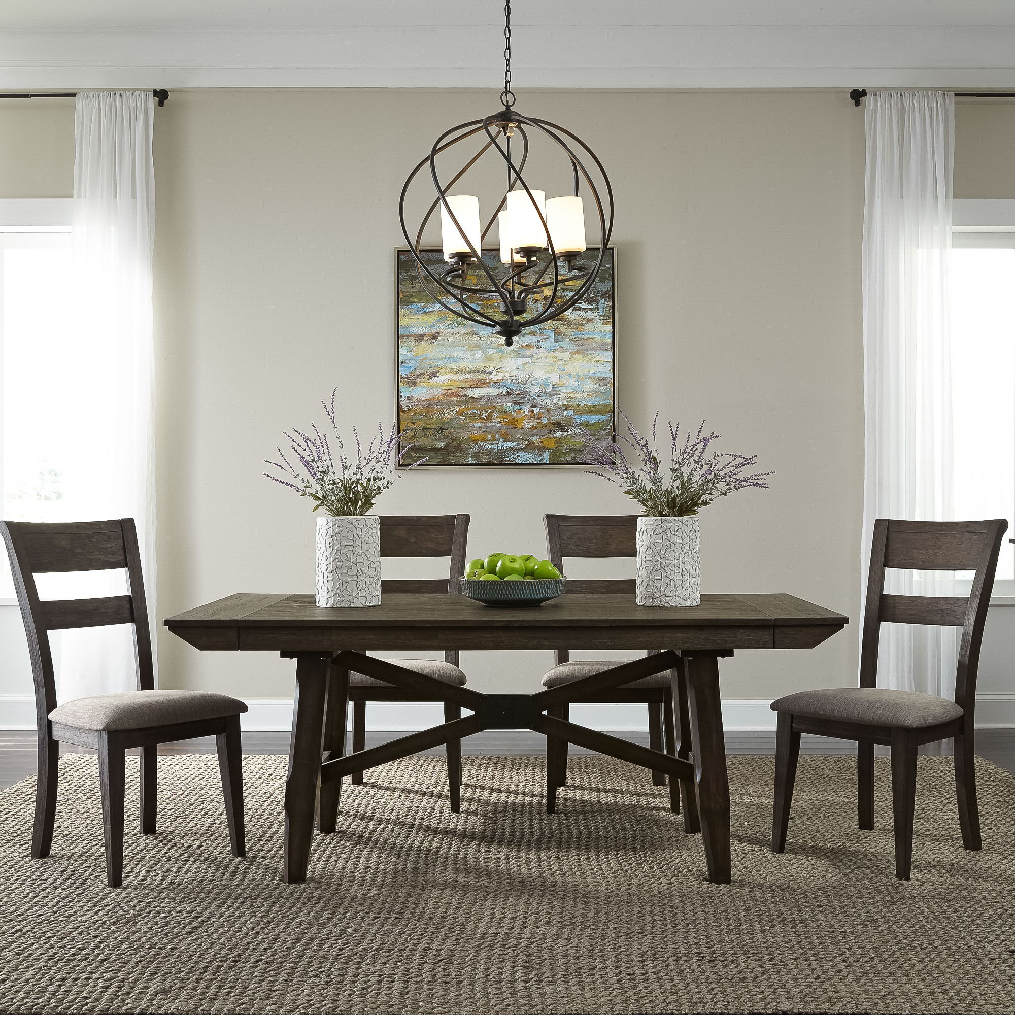 Double Bridge - Trestle Table Set - Image 1