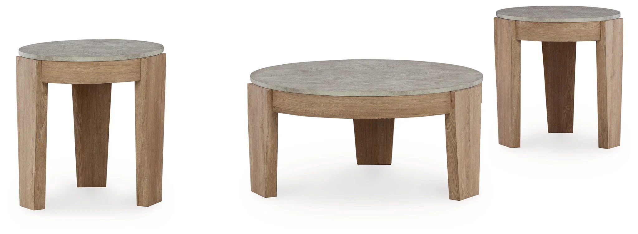 Guystone – Occasional Table Set (Set of 3) – Light Brown