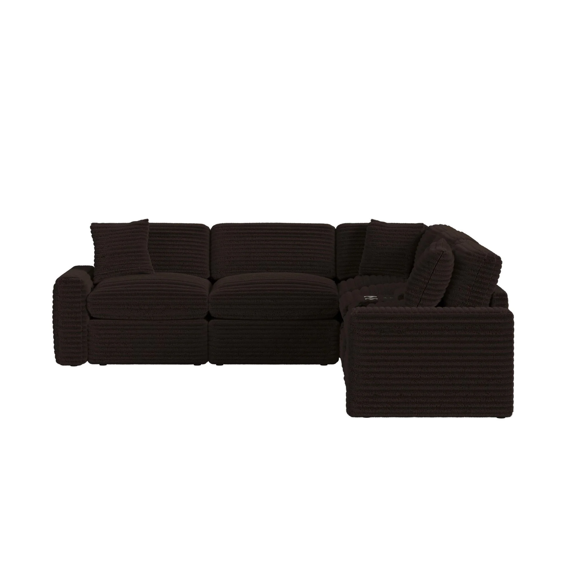 Corsicana - 6 Piece Sectional Set - Masis Espresso - Image 2