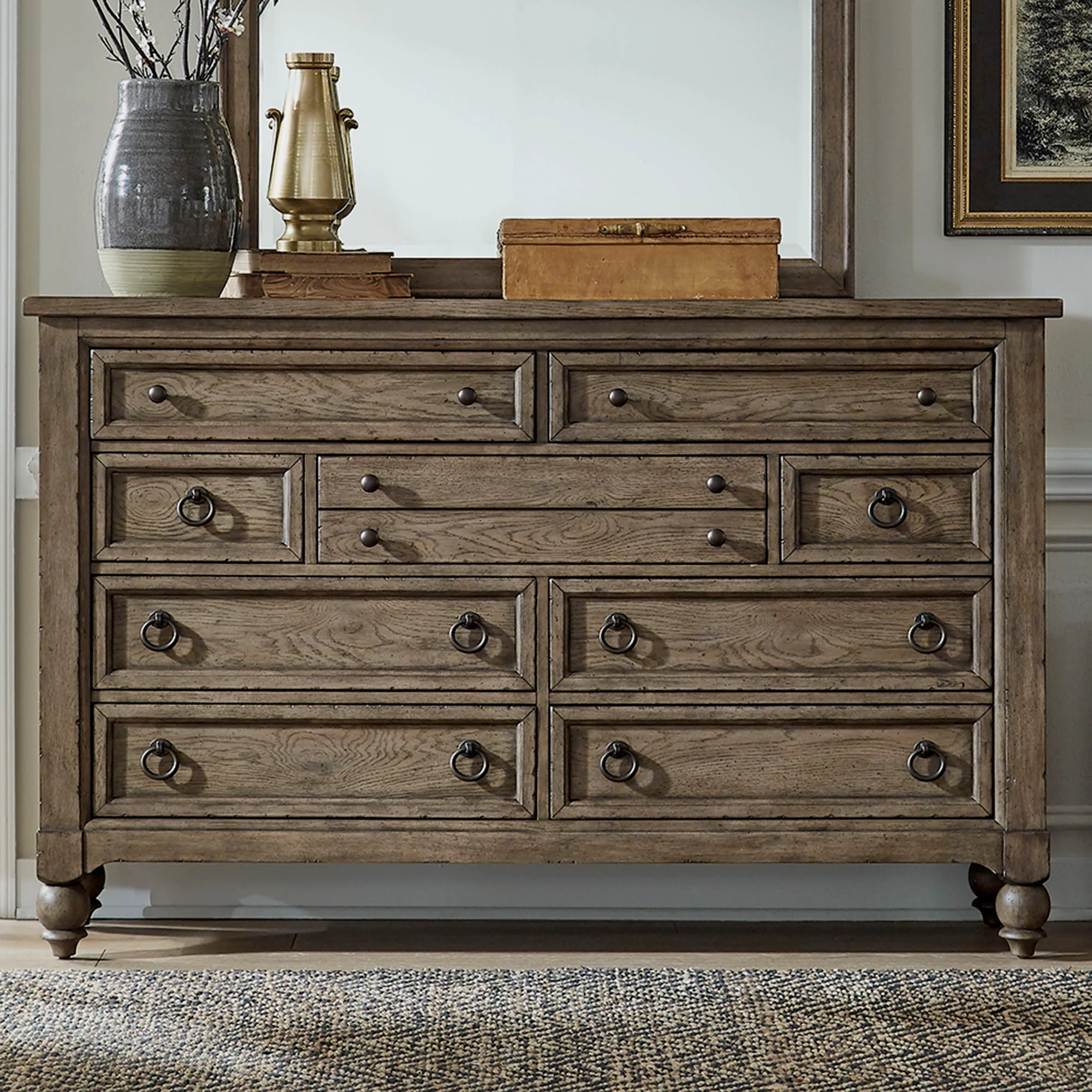 Americana Farmhouse - 9 Drawer Dresser - Image 1