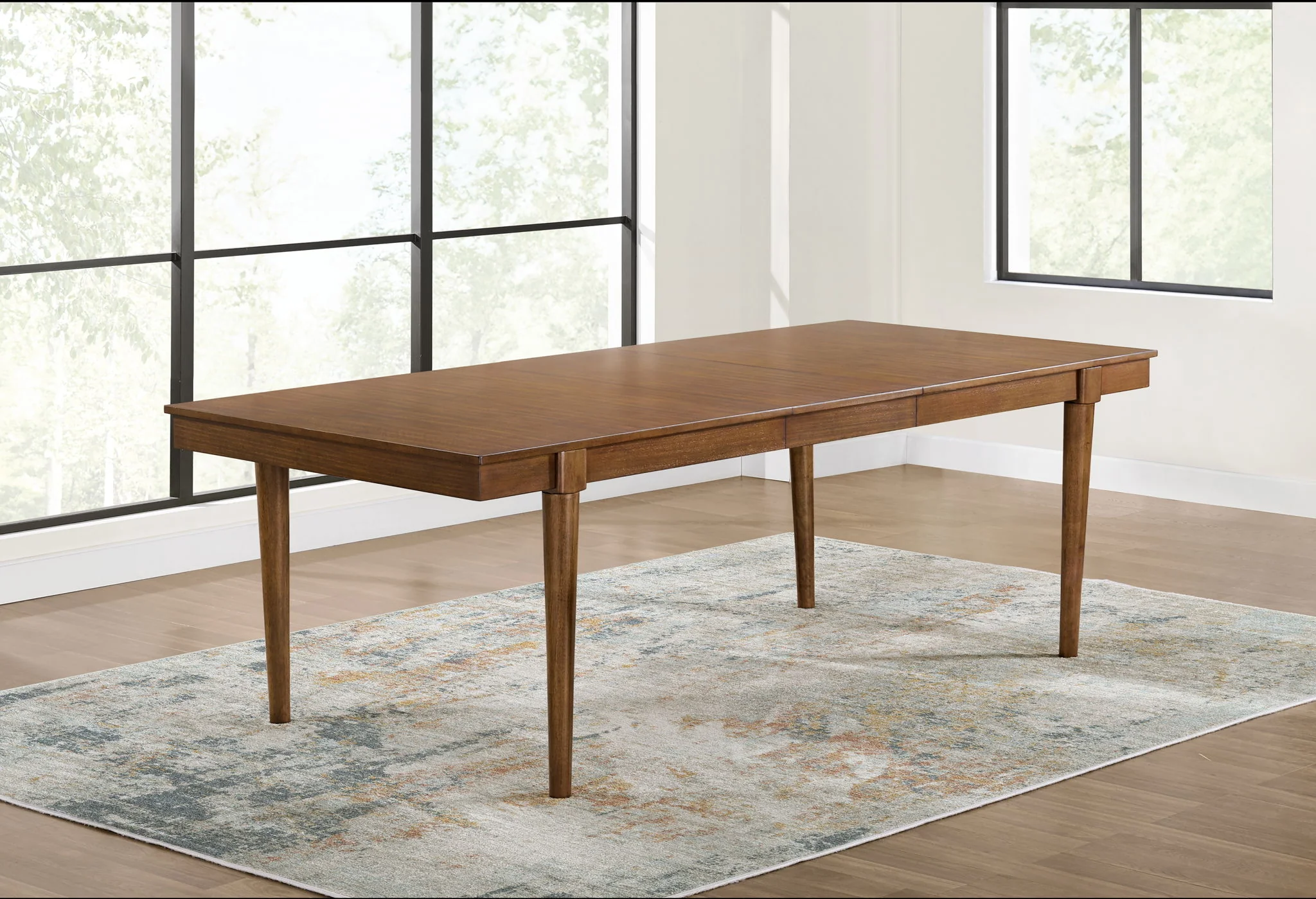 Lyncott – Rectangular Dining Room Extension Table – Brown