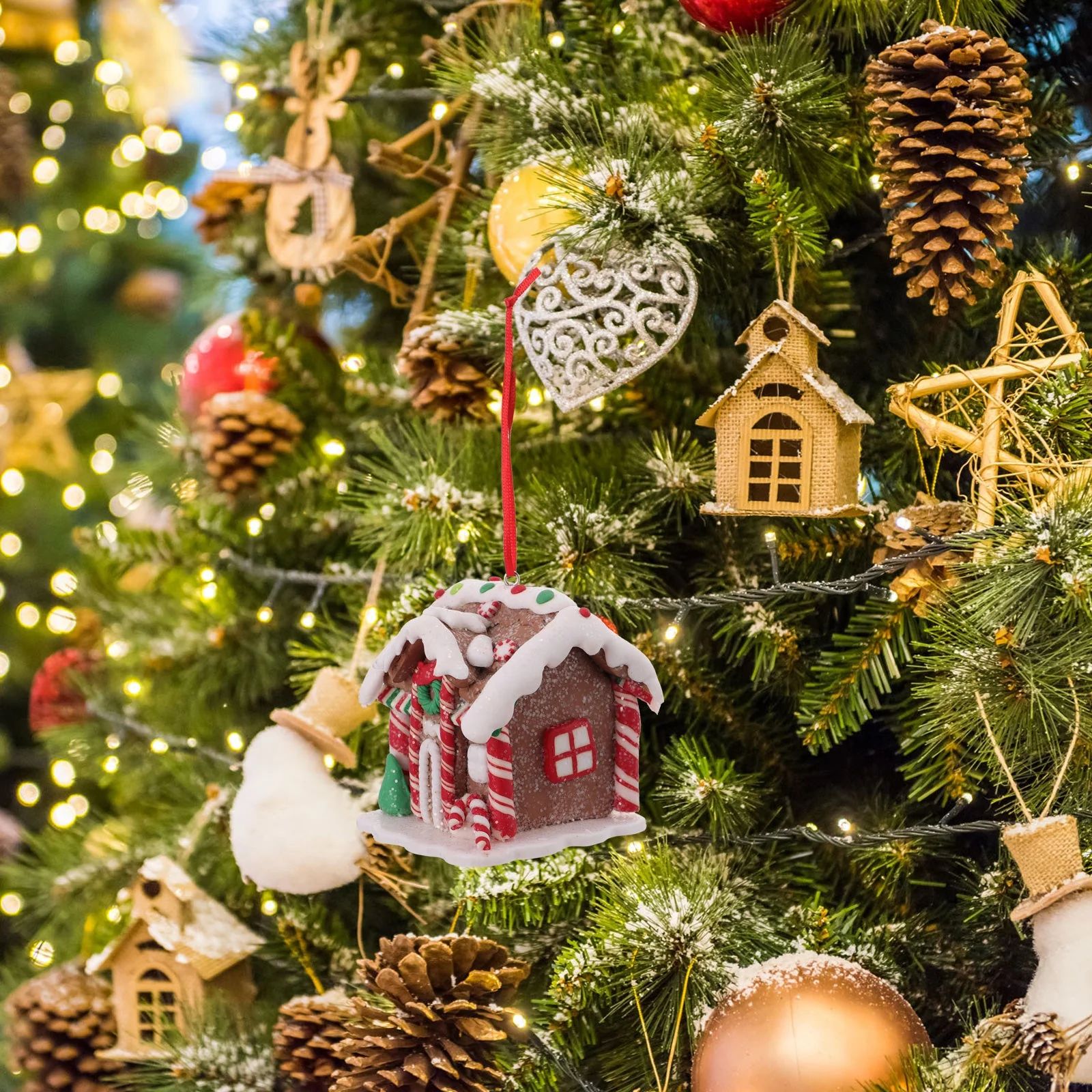 Mini Christmas Gingerbread House Decorations - Image 3