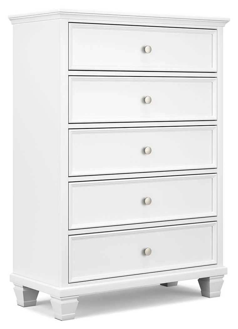 Fortman - Five Drawer Chest - White - Image 1