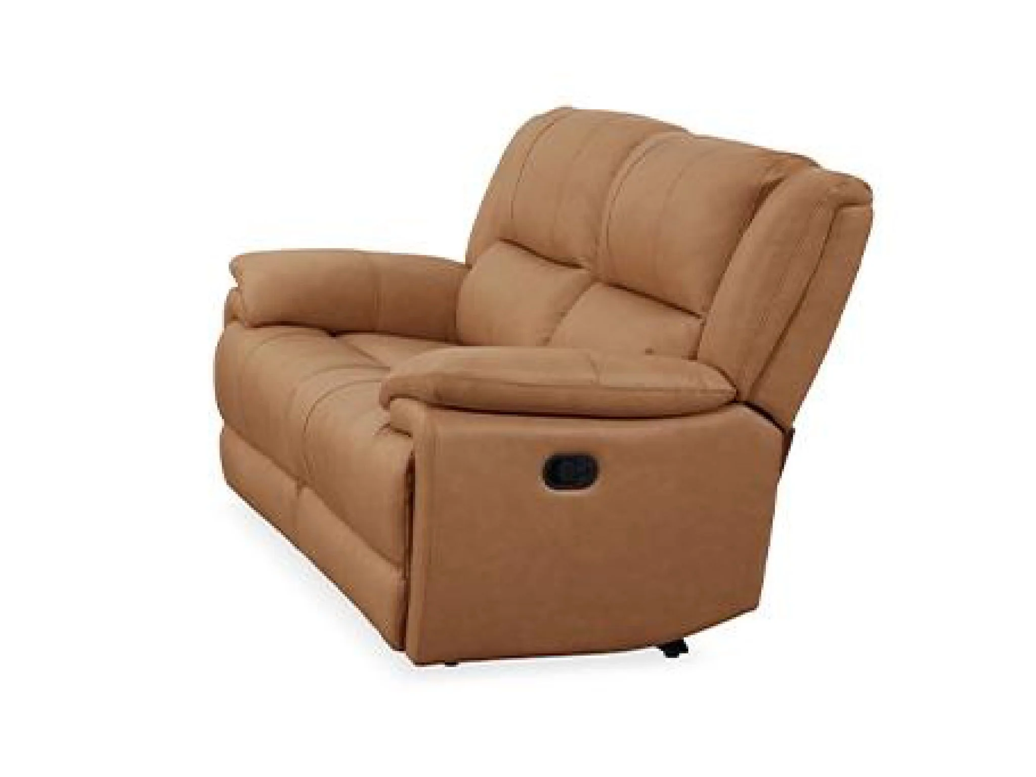 Manwah Power Dual Reclining Leather Loveseat - Madrid Canyon - Image 1