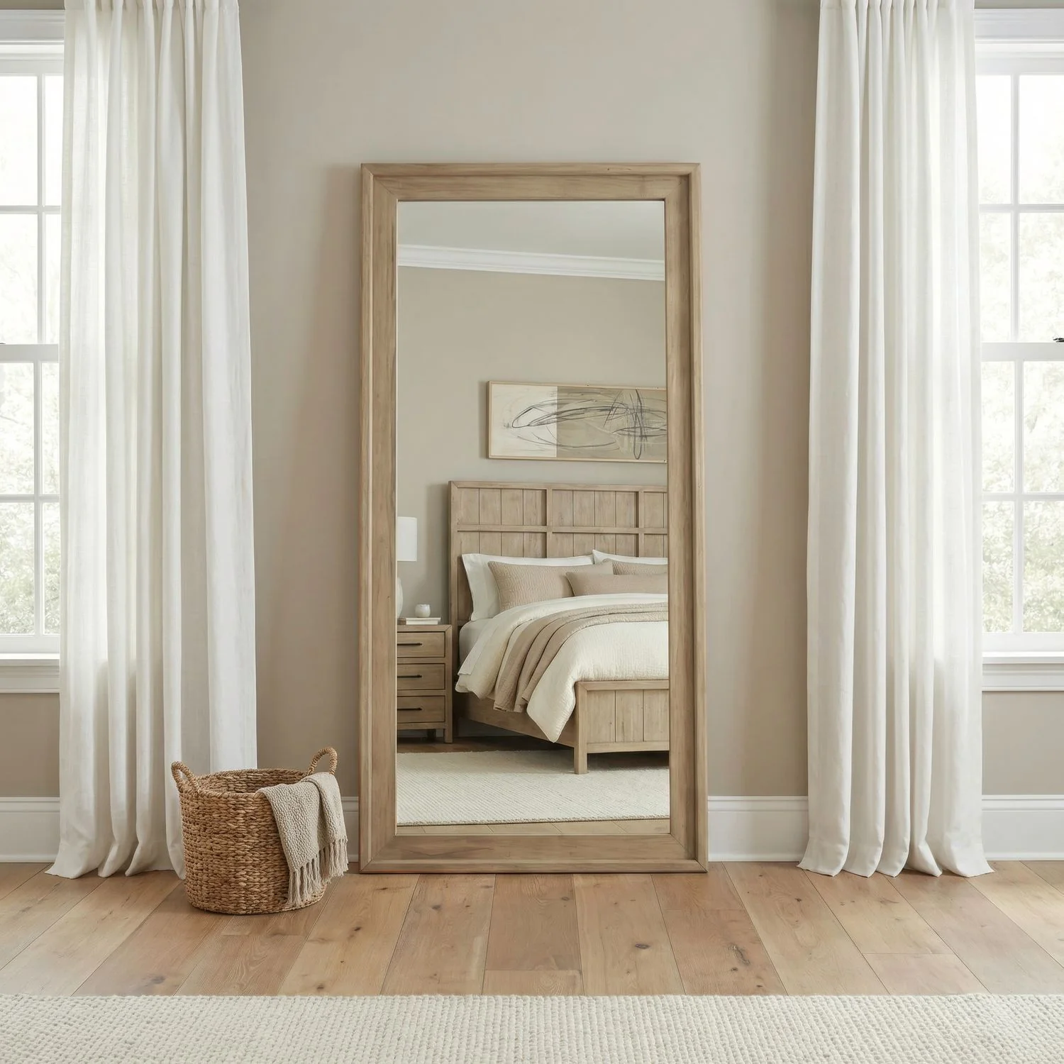 Proximity Place – Floor Mirror – Barley Buff