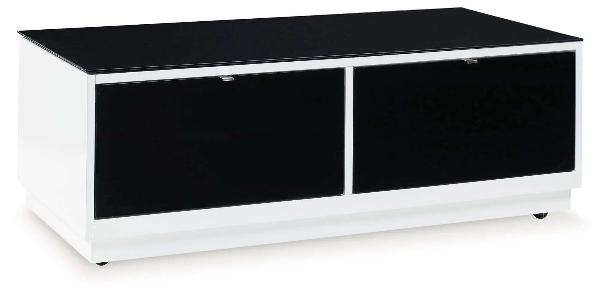Gardoni - Rectangular Cocktail Table - White / Black - Image 1