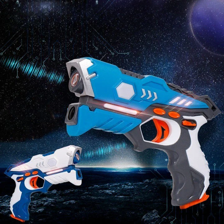 Realistic Sound Light Laser Lead Duel Toy Gun - Image 1