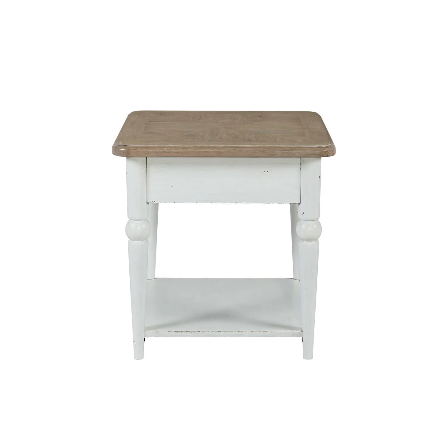 Turnberry Park - Rectangular End Table - Washed White - Image 2