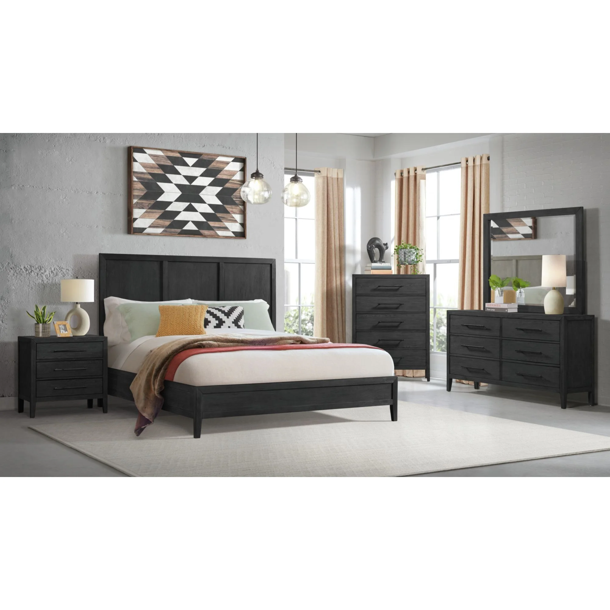 Versailles Contemporary – Mirror – Black