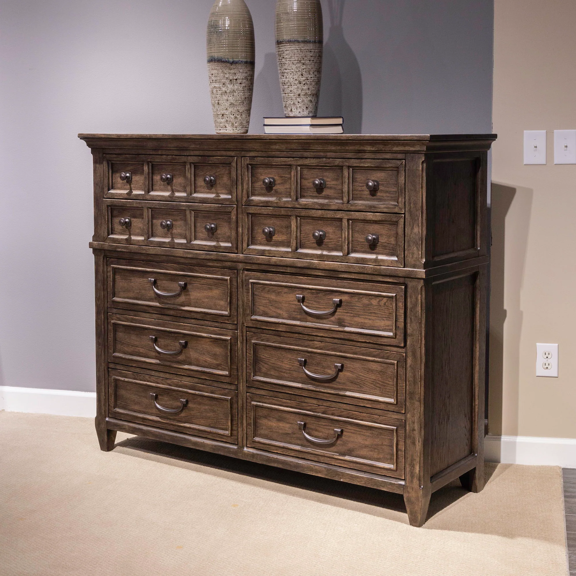 Paradise Valley - 10 Drawer Chesser - Saddle Brown - Image 1