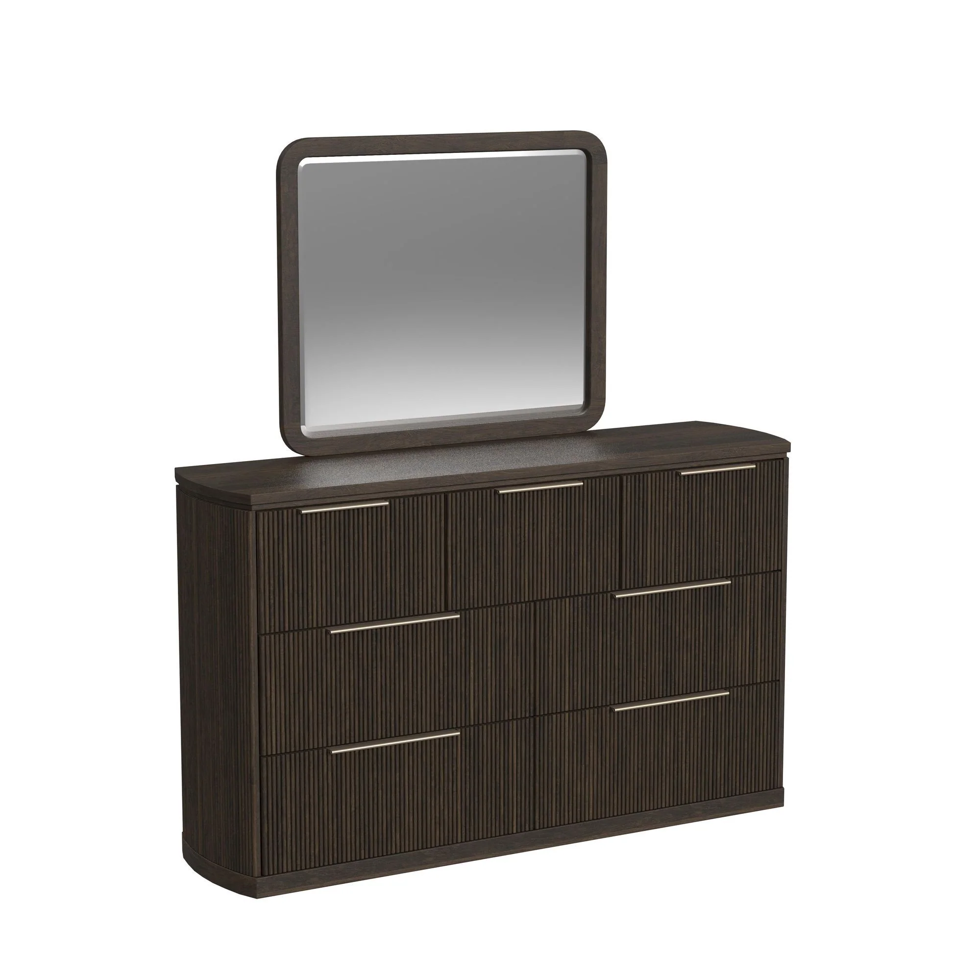Sylvie - Mirror - Dark Brown - Image 1