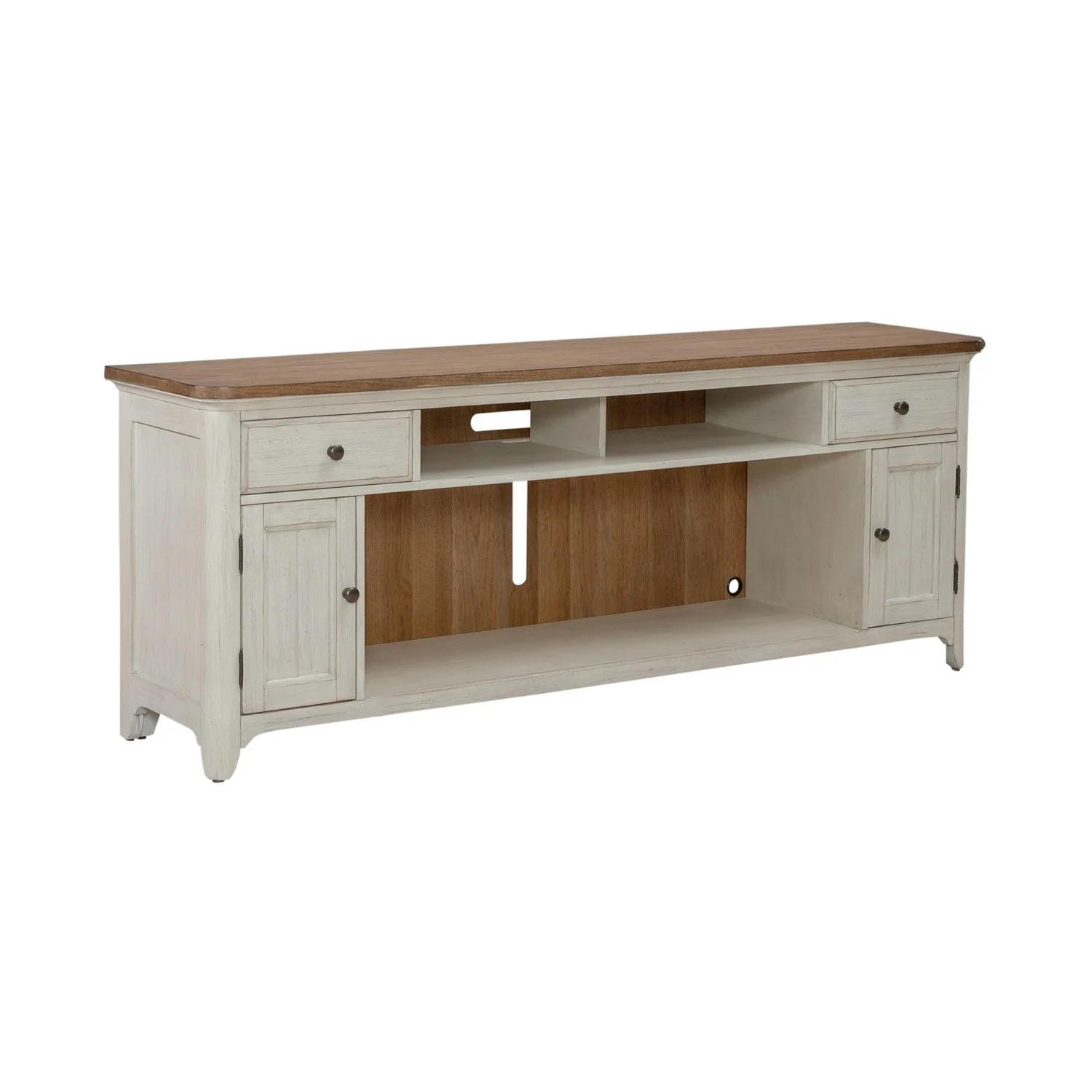 Fireplace TV Consoles - 80" Fireplace TV Console - Brown - Image 3