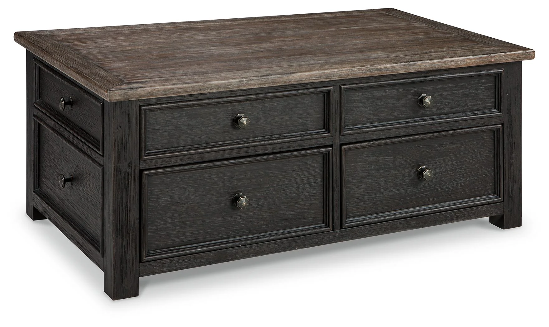 Tyler Creek - Lift Top Cocktail Table - Grayish Brown / Black - Image 1
