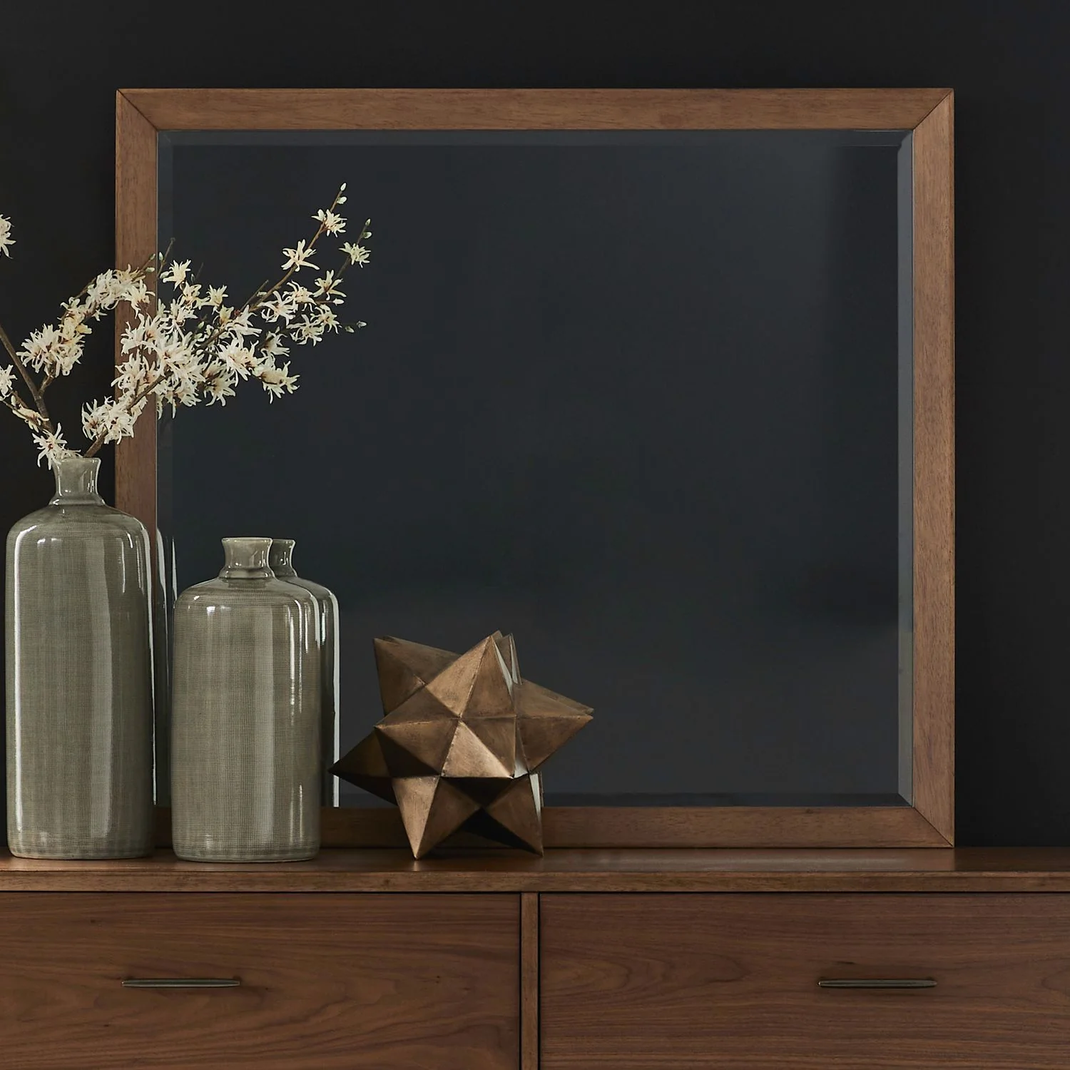 Century Modern – Landscape Mirror – Walnut