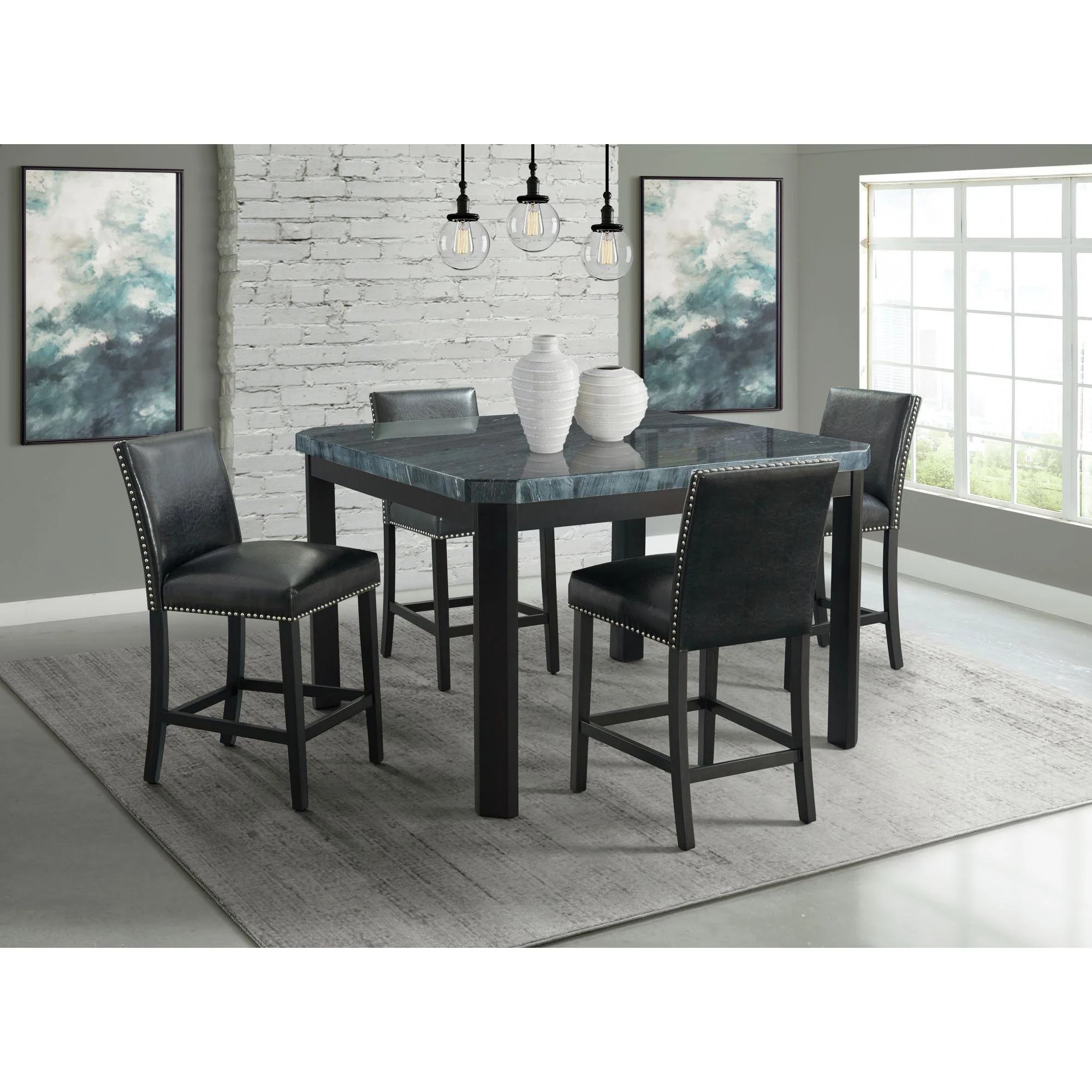 Francesca – Square Counter Height Dining Set