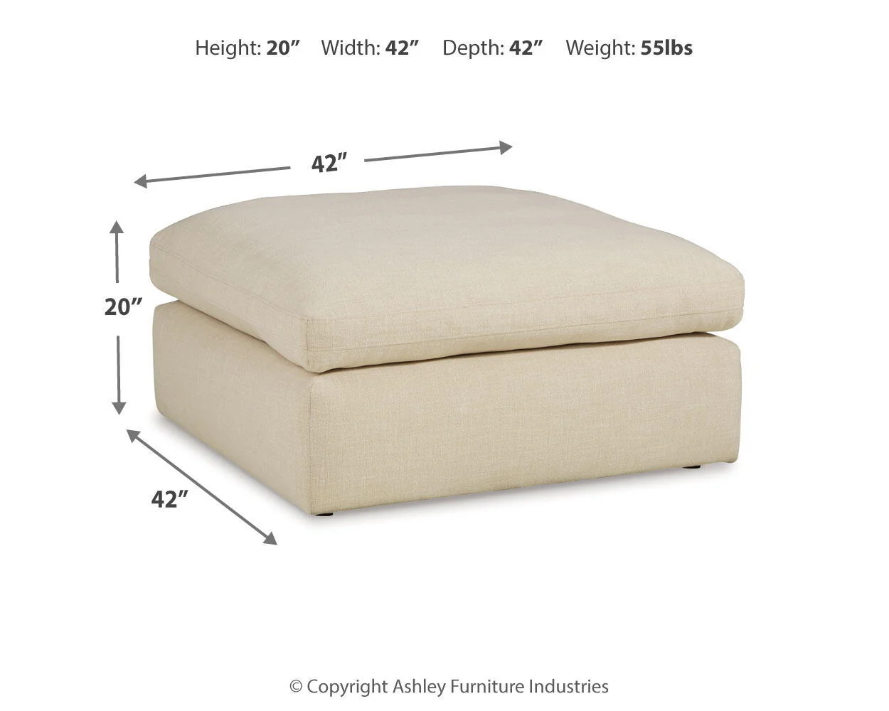 Elyza - Oversized Ottoman - Image 2