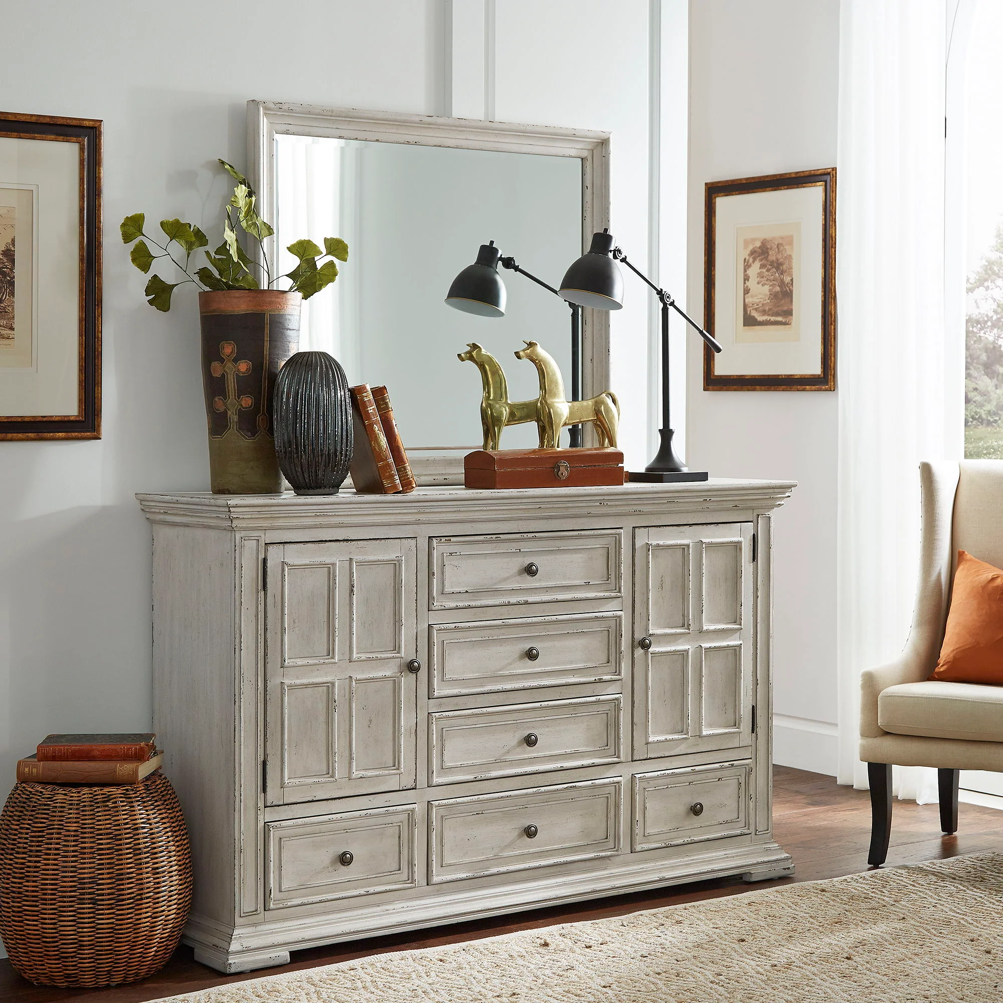 Big Valley - Dresser & Mirror - Image 2