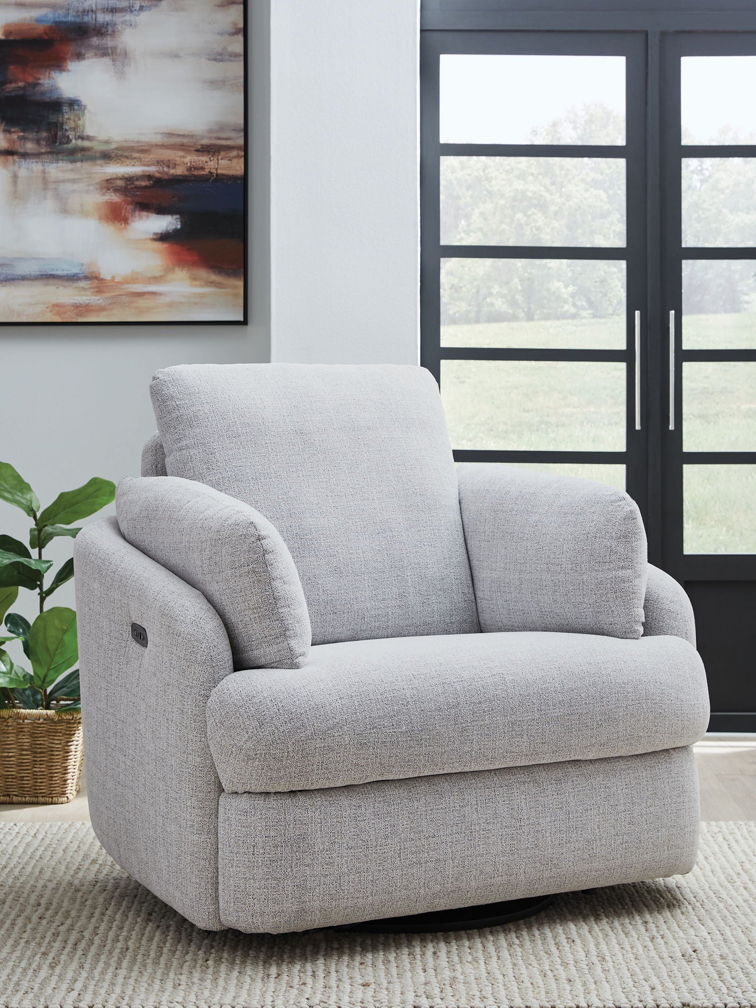 Alainmont Next-Gen Nuvella - Swivel Power Recliner - Image 3