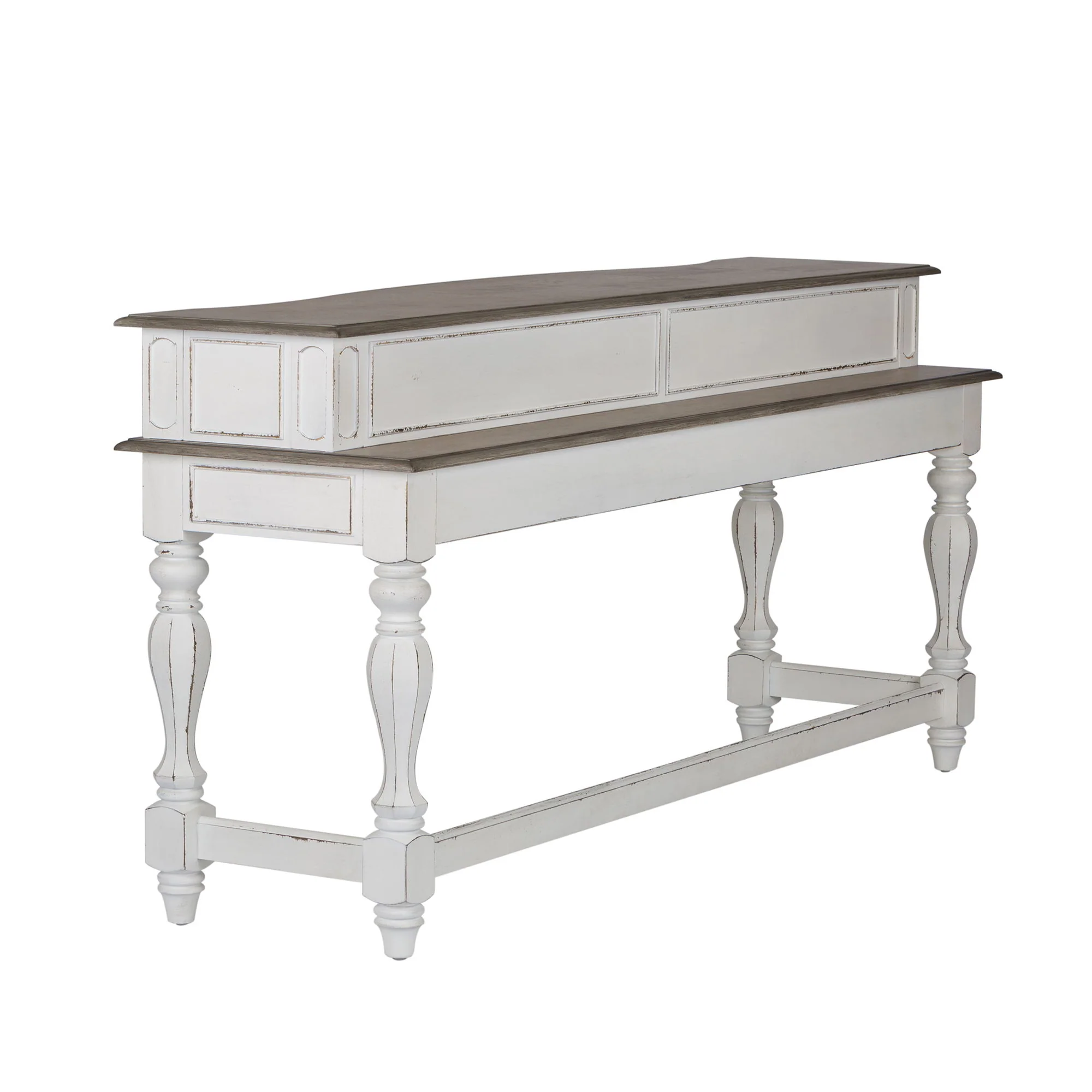Magnolia Manor - Console Bar Table - Antique White - Image 2