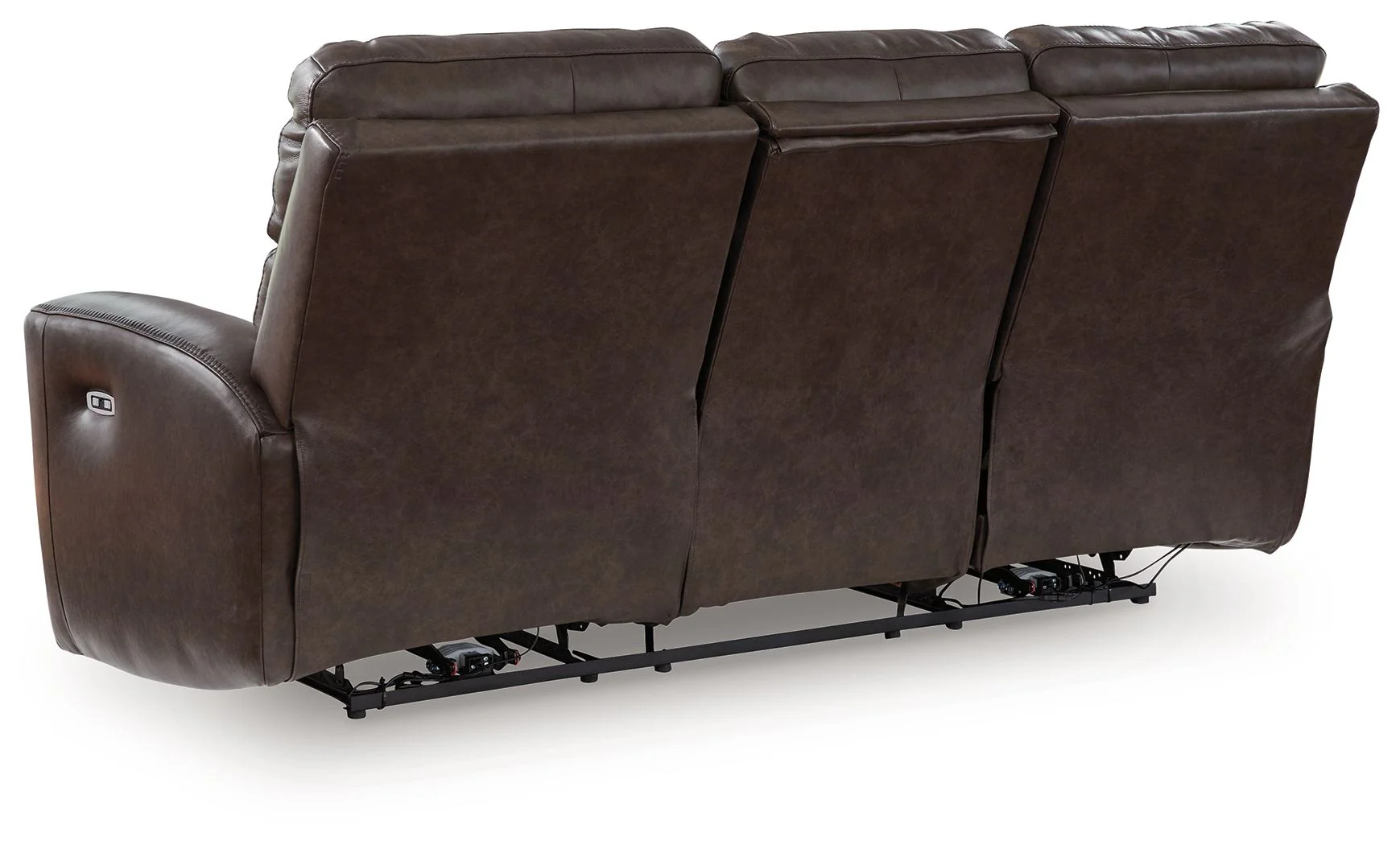 Crossplex - Power Reclining Sofa With Adjustable Headrest - Smoke - Image 2