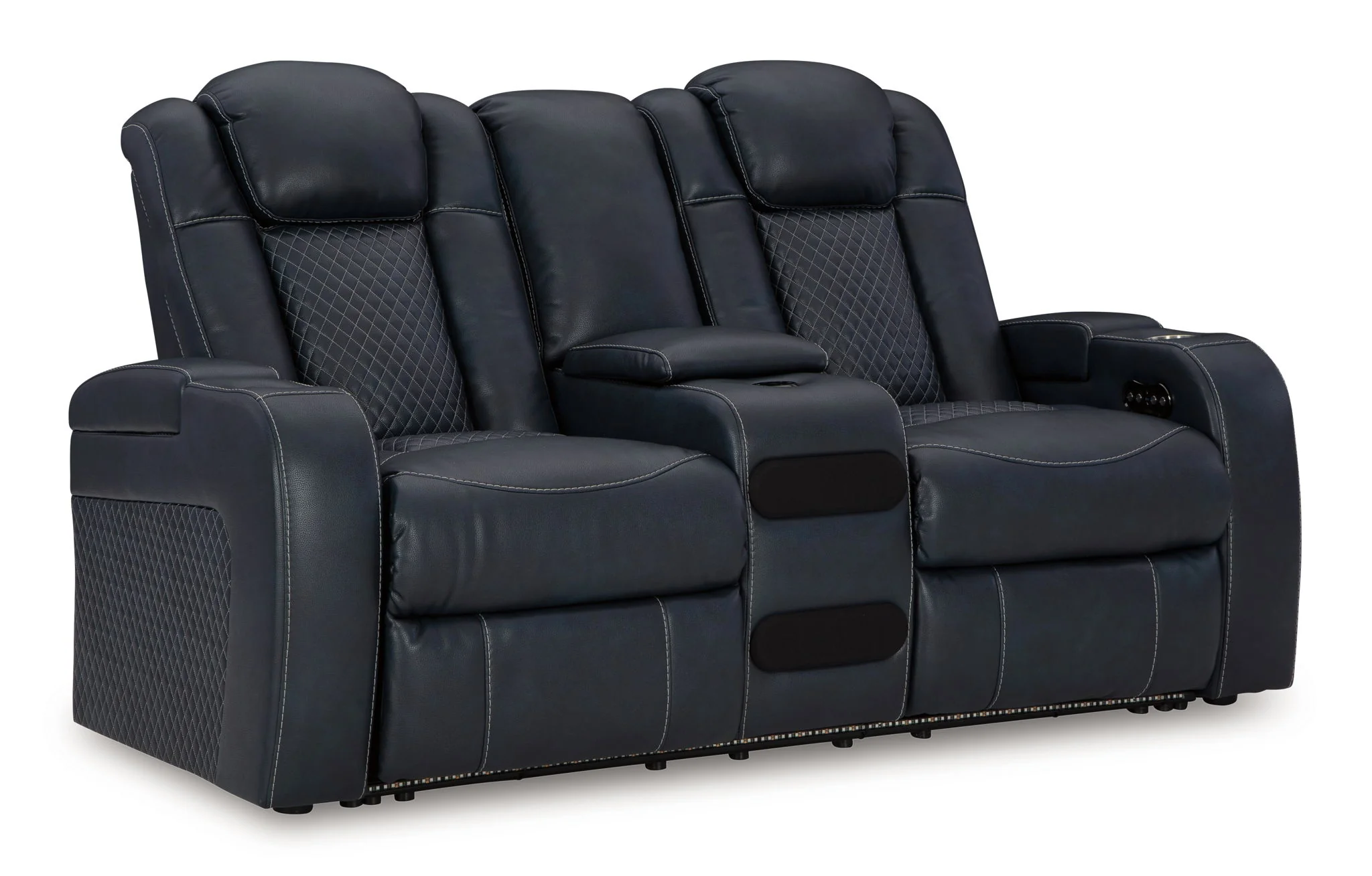 Fyne-dyme - Power Reclining Loveseat With Console/Adj Hdrst - Image 2