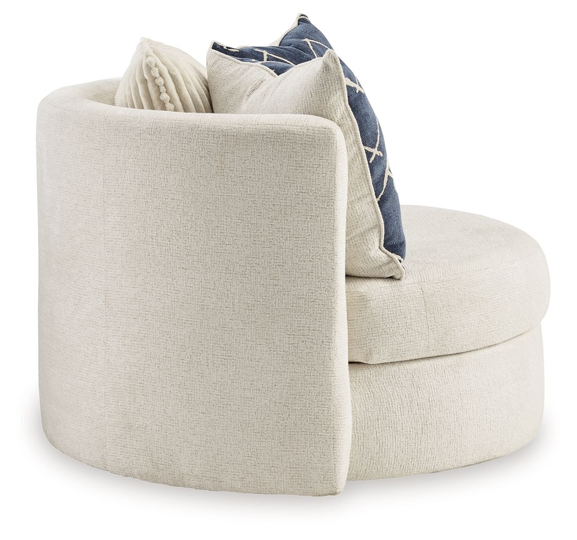 Padova - Swivel Accent Chair - Ivory - Image 2