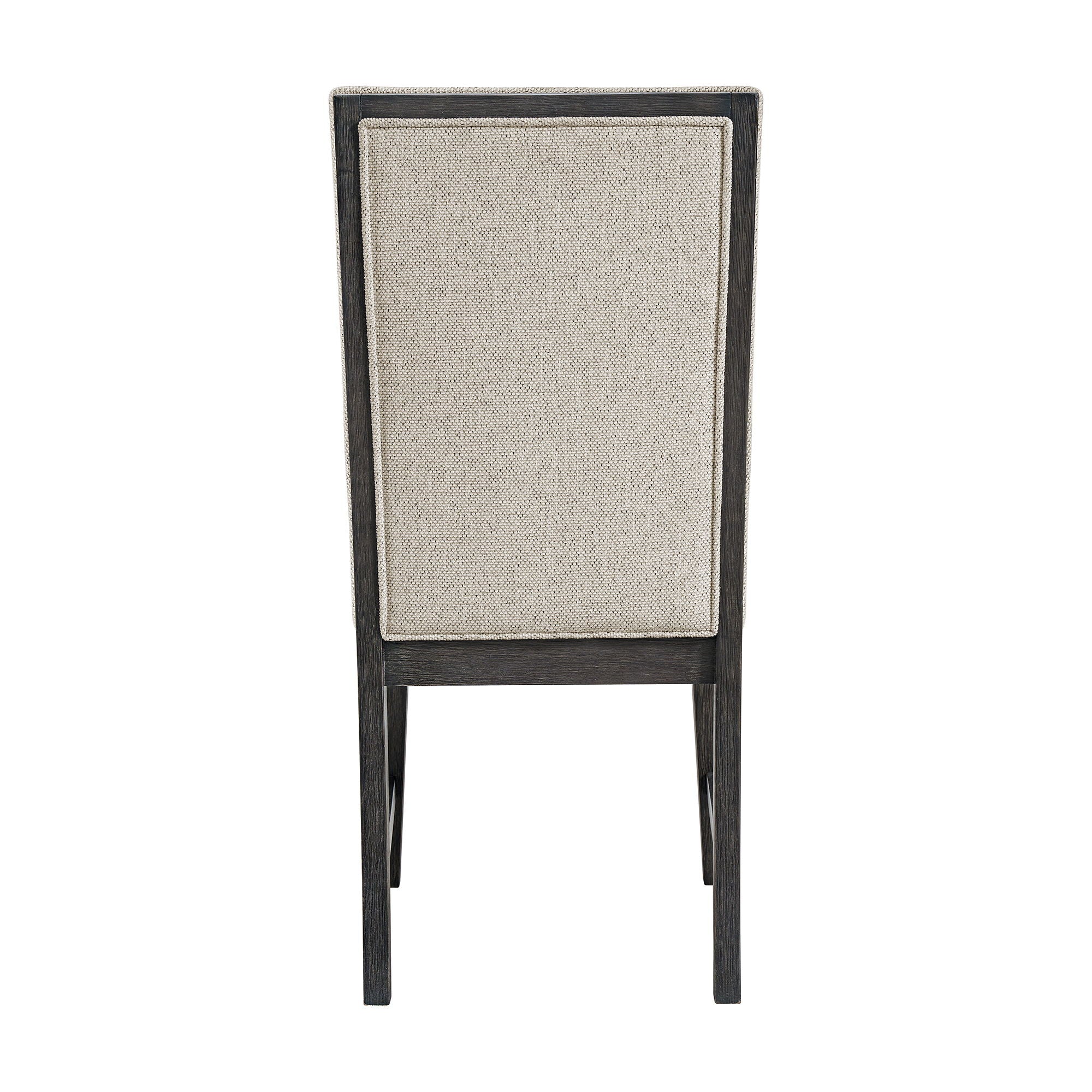 Axel - Fabric Dining Chair (Set of 2) - Light Gray / Espresso - Image 3