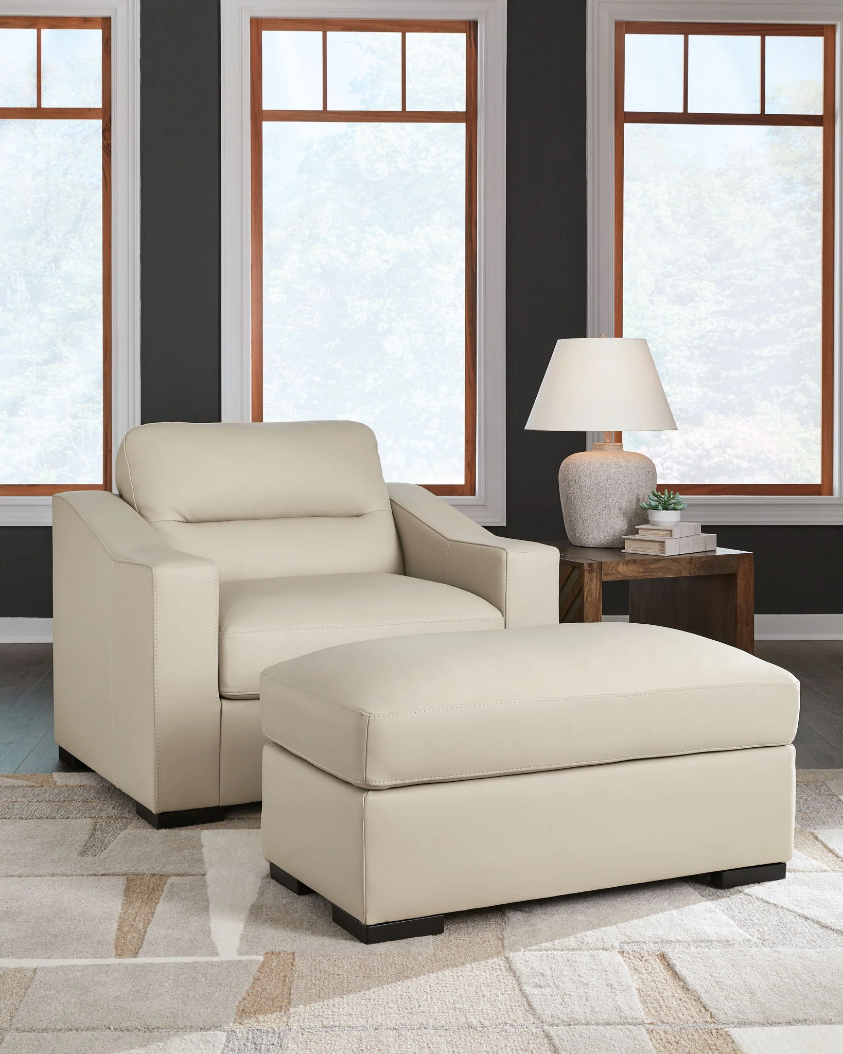 Treasure Trove – 2 Pc. – Chair And A Half, Ottoman – Almond