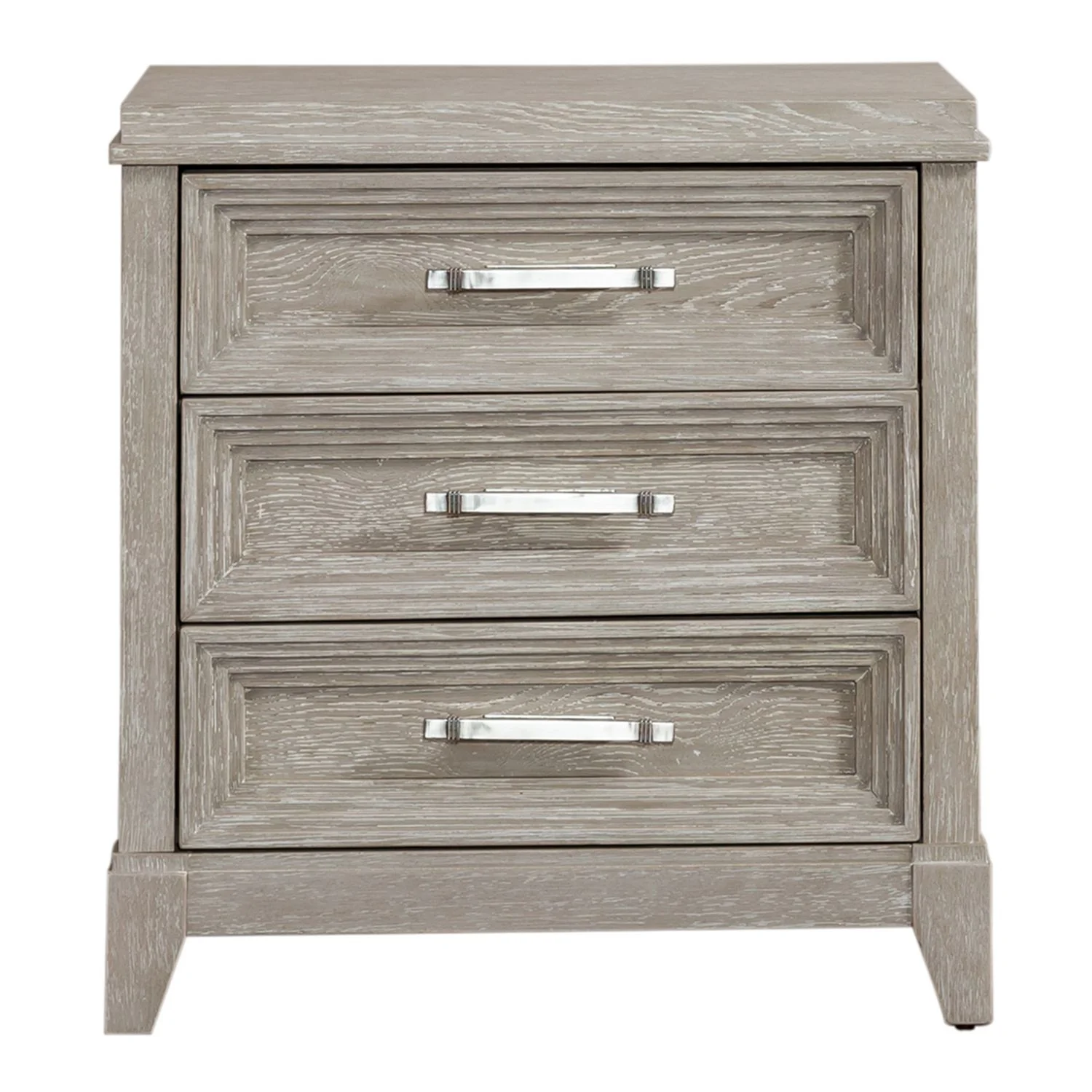 Belmar - 3 Drawer Nightstand - Washed Taupe - Image 2