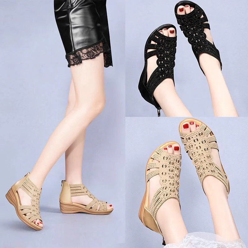 Daytime Walk City Comfy High Heel Women Slippers - Image 3