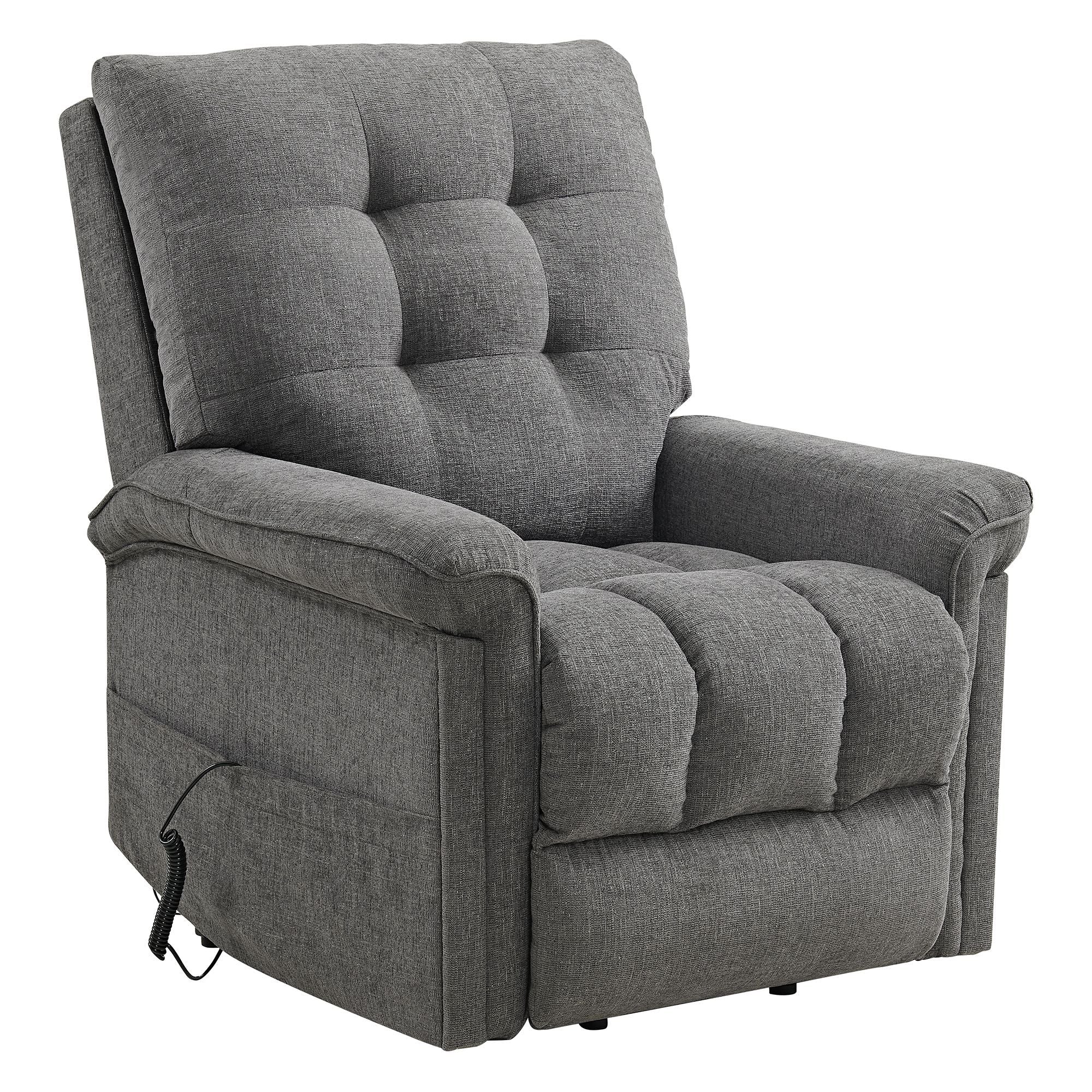 Pecos – Power Motion Lift Chair – 15337-2 Ribbit Charcoal