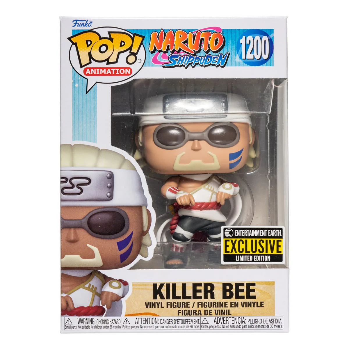 Funko Pop! Animation: Naruto Shippuden - Killer Bee #1200 Entertainment Earth Exclusive - Image 2