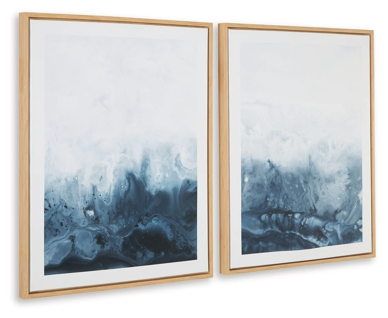 Holport – Wall Art Set (Set of 2) – Blue / White