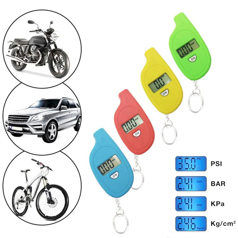 Portable Digital Car Tire Pressure Tester Keychain - Image 2