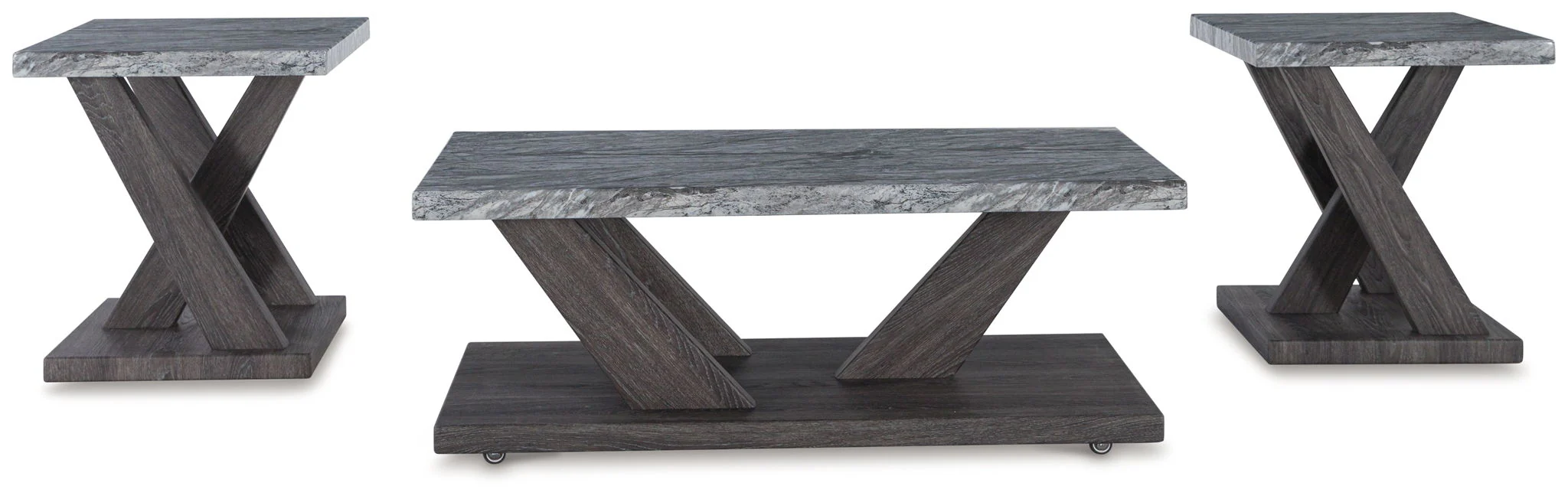 Bensonale - Occasional Table Set (Set of 3) - Brown / Gray - Image 2