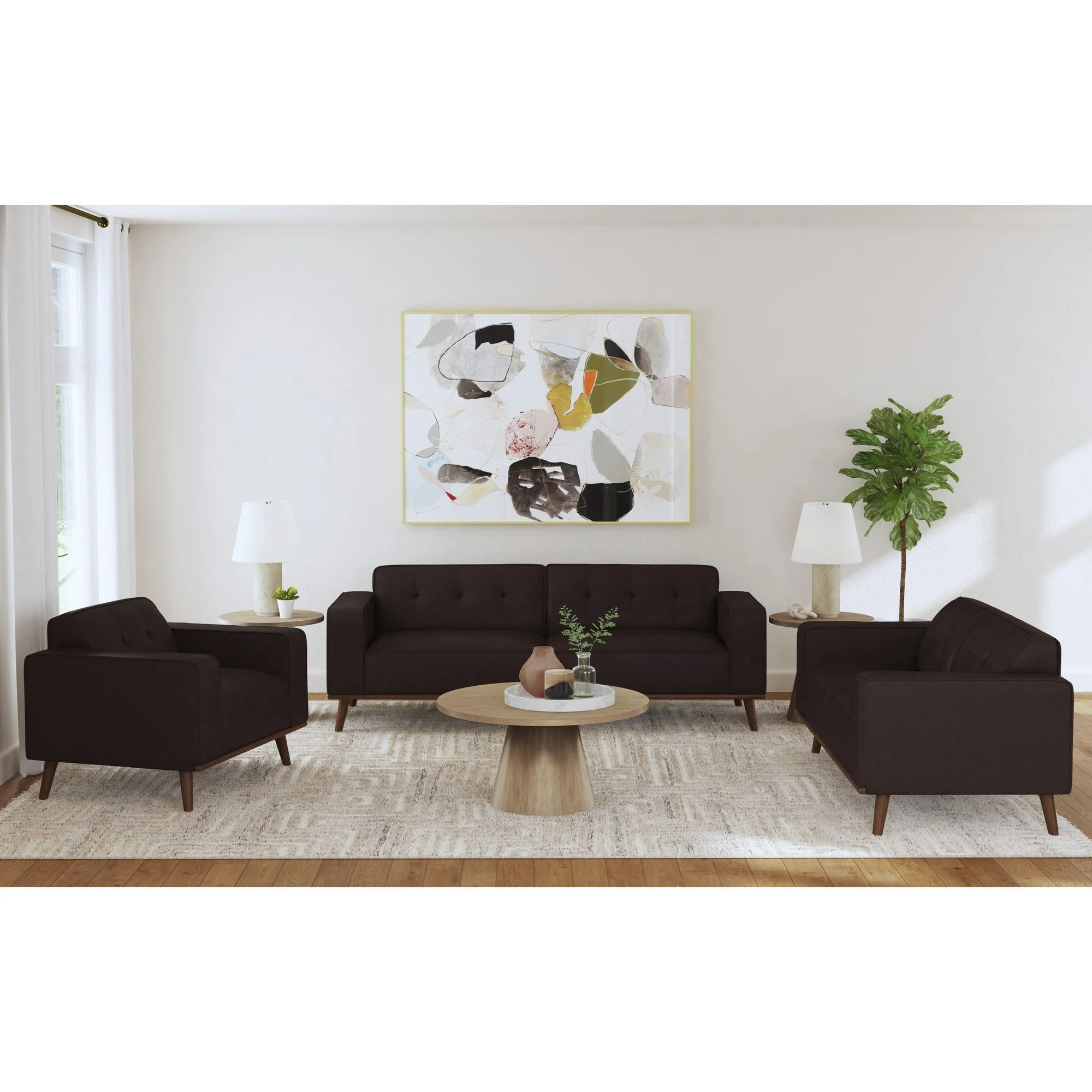 Destiny - Loveseat With Wood Front - Image 3