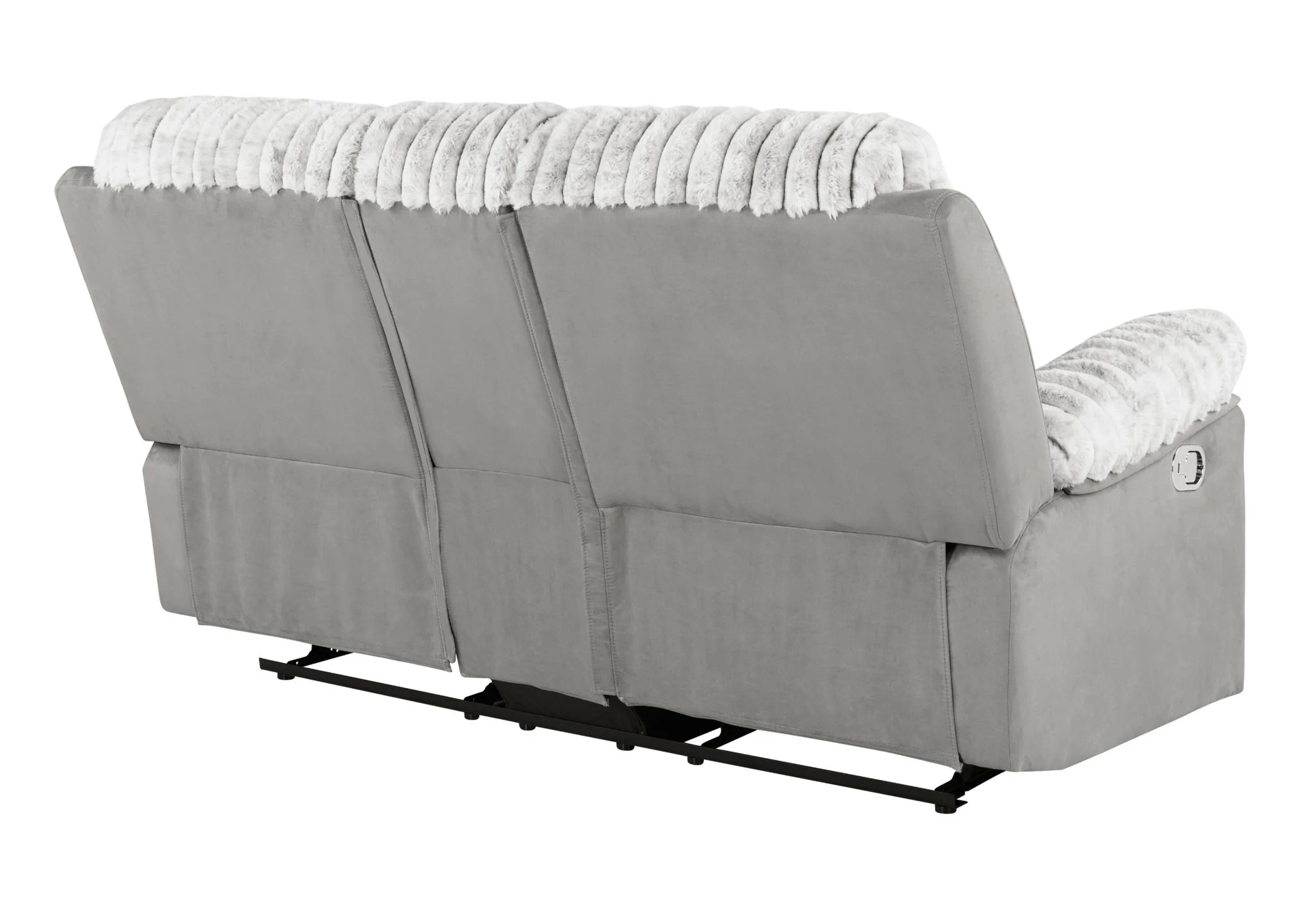 Global 68" Reclining Loveseat - Gray - Image 2